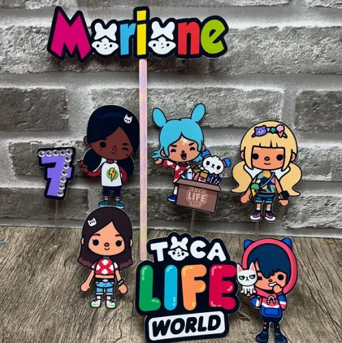 Topo de Bolo Toca Life World