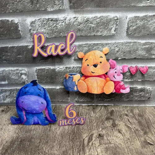 Topo de Bolo Ursinho Pooh