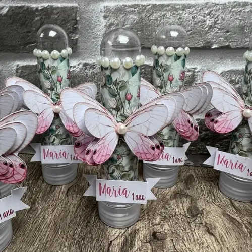 Tubetes Personalizados Jardim das Borboletas