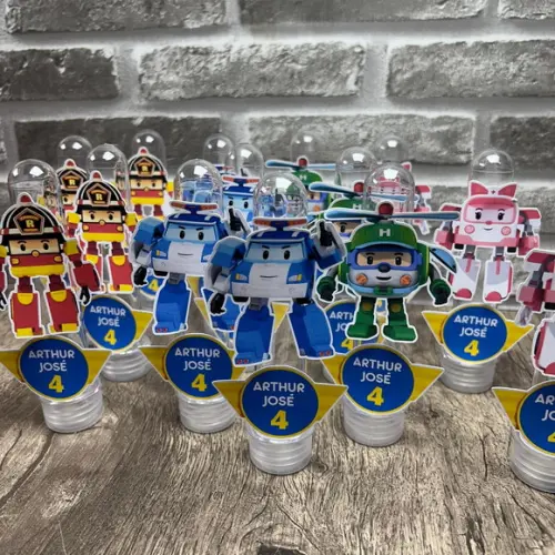 Tubetes Personalizados Robocar Poli