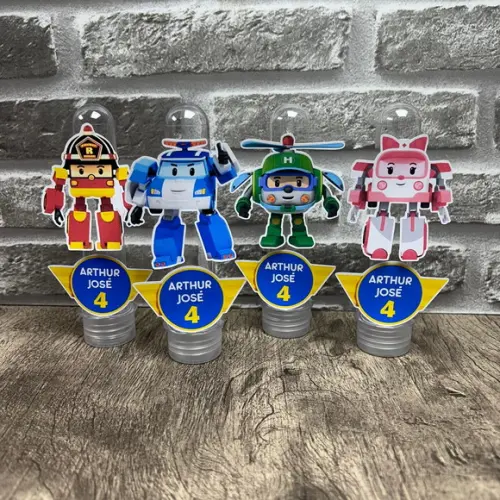 Tubetes Personalizados Robocar Poli