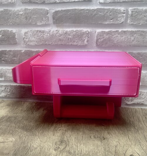 Suporte de Papel Higiênico com Gaveta 3D