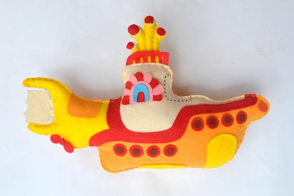 Almofada em feltro Submarino