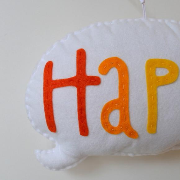 Balão de fala Happy