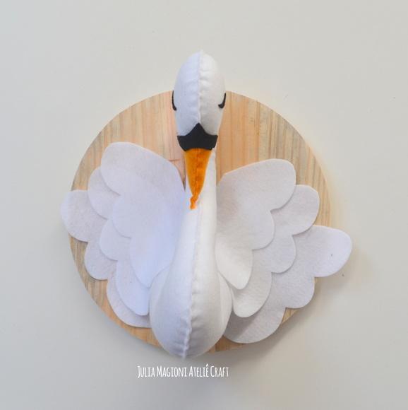 Cabeça de cisne Falsa Taxidermia
