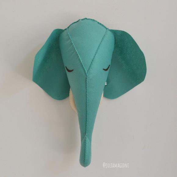 Cabeça de Elefante Falsa Taxidermia Cabeça animal