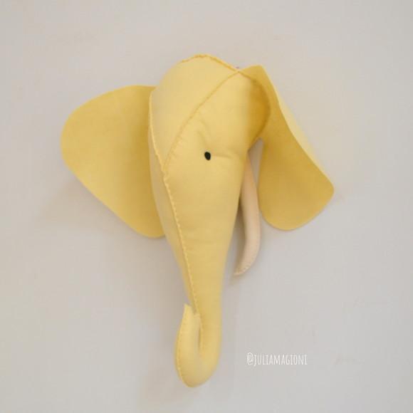 Cabeça de Elefante Falsa Taxidermia Cabeça animal