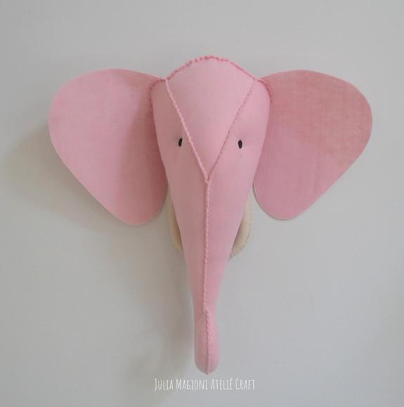 Cabeça de Elefante Falsa Taxidermia Cabeça animal