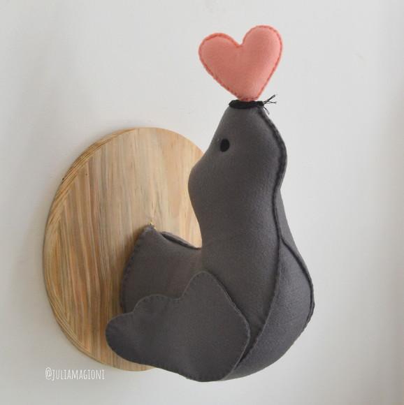 Cabeça de Foca Falsa Taxidermia Cabeça animal