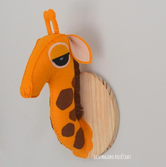 Cabeça de girafa Falsa Taxidermia Cabeça animal