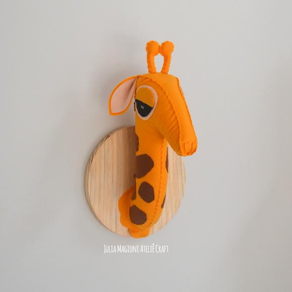 Cabeça de girafa Falsa Taxidermia Cabeça animal