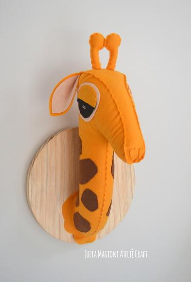 Cabeça de girafa Falsa Taxidermia Cabeça animal