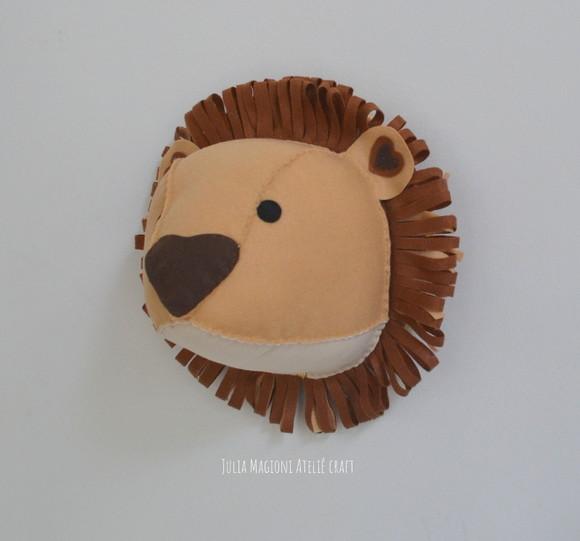 Cabeça de Leão Falsa Taxidermia Cabeça Animal