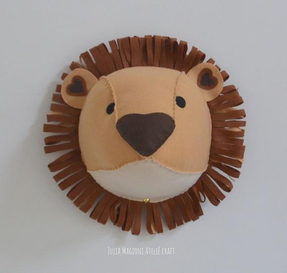 Cabeça de Leão Falsa Taxidermia Cabeça Animal