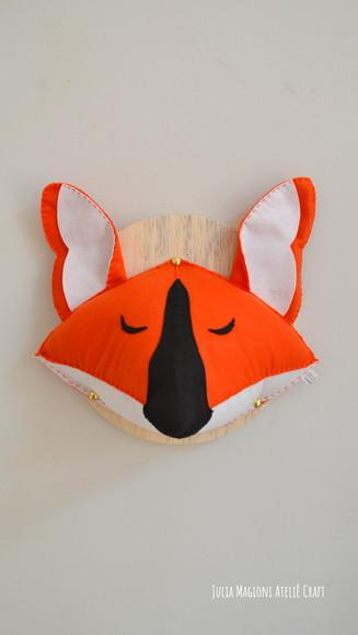 Cabeça de Lobo Guará Falsa Taxidermia