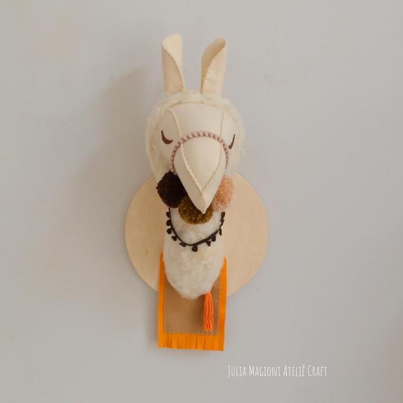 Cabeça de Lhama Falsa Taxidermia Cabeça animal