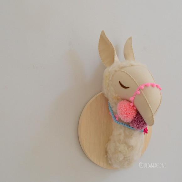 Cabeça de Lhama Falsa Taxidermia Cabeça animal