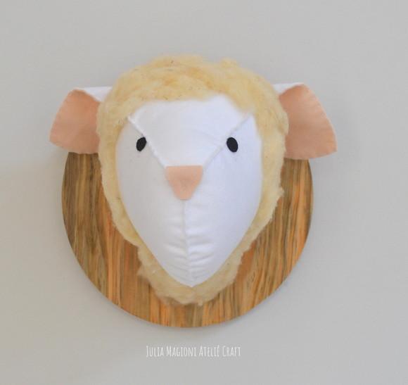 Cabeça de Ovelha Falsa Taxidermia Cabeça animal