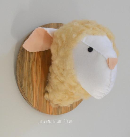 Cabeça de Ovelha Falsa Taxidermia Cabeça animal
