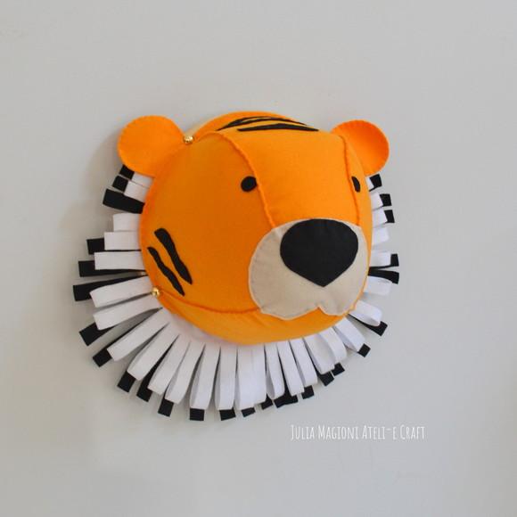 Cabeça de Tigre Falsa Taxidermia Cabeça animal