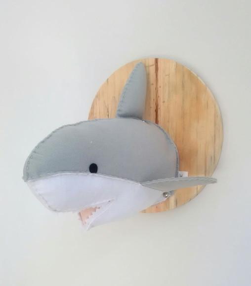 Cabeça de Tubarão Falsa Taxidermia
