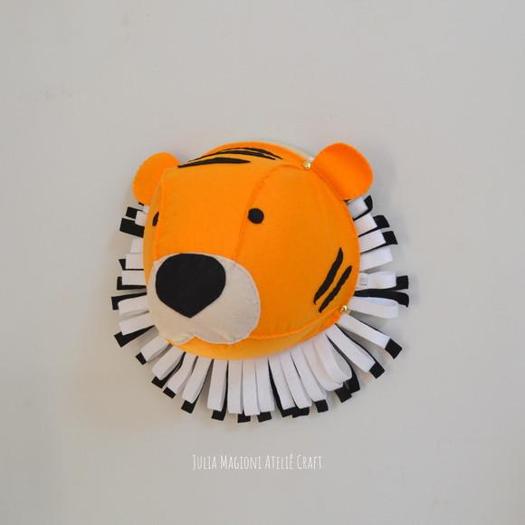 Cabeça de Tigre Falsa Taxidermia Cabeça animal