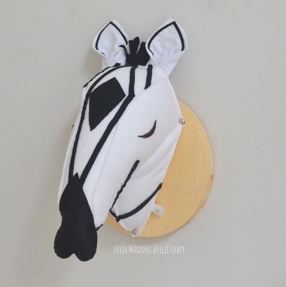 Cabeça de Zebra Falsa Taxidermia Cabeça animal