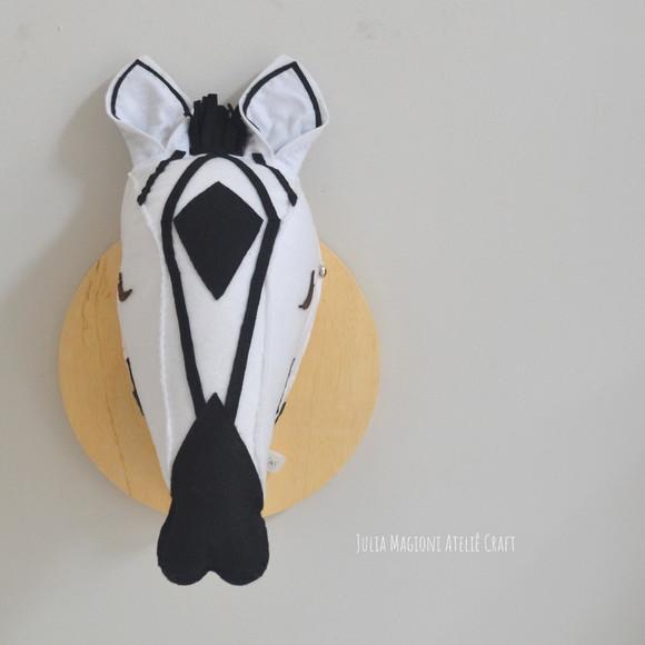Cabeça de Zebra Falsa Taxidermia Cabeça animal
