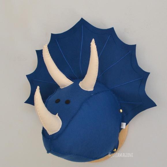 Dinossauro Triceratops Falsa Taxidermia Cabeça animal