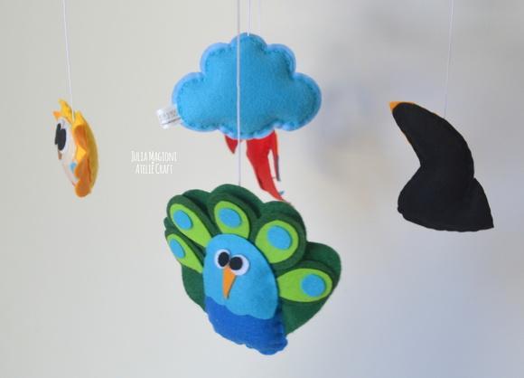 Móbile para berço Aves