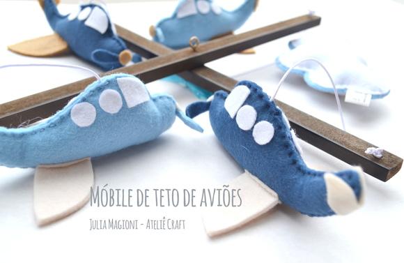 Móbile para berço Aviões
