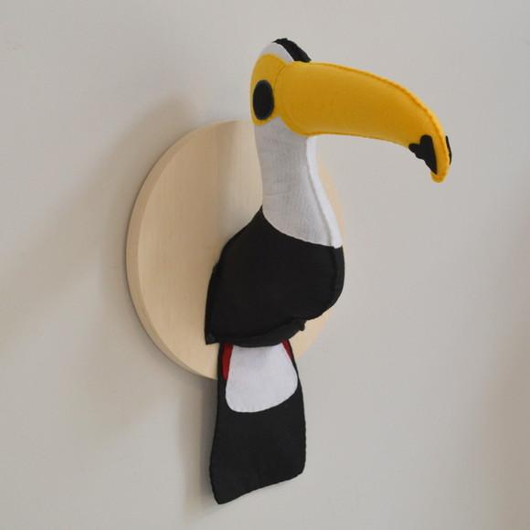 Tucano Falsa Taxidermia Cabeça animal