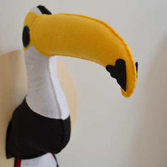 Tucano Falsa Taxidermia Cabeça animal