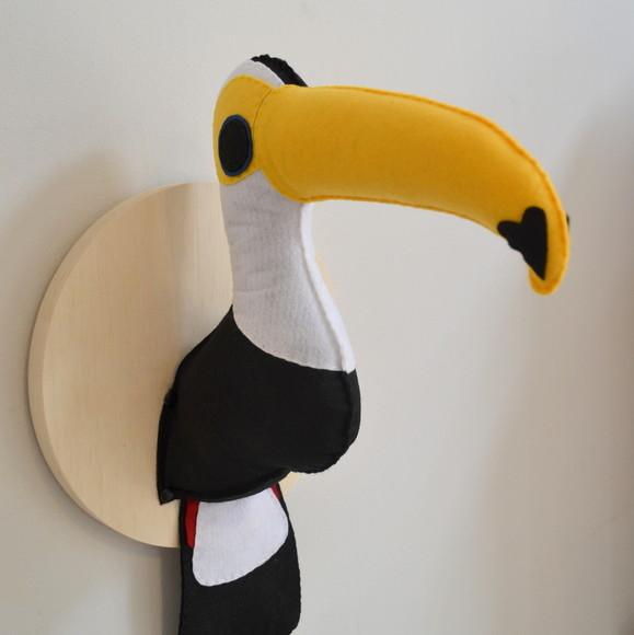 Tucano Falsa Taxidermia Cabeça animal