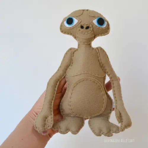 Boneco de Feltro E.t o Extra Terrestre