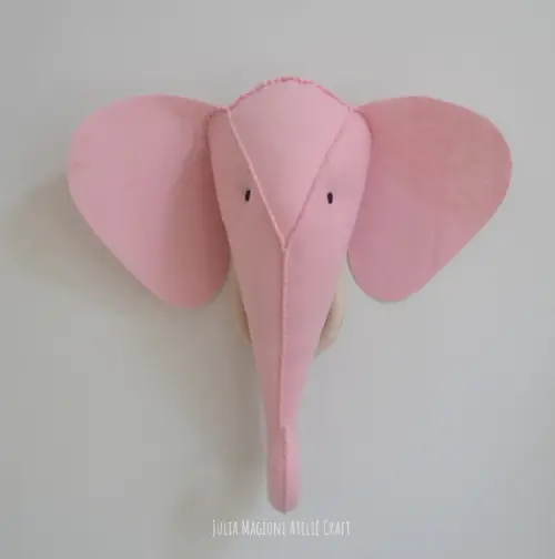 Cabeça de Elefante Falsa Taxidermia Cabeça animal
