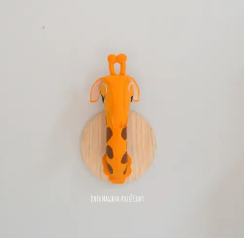 Cabeça de girafa Falsa Taxidermia Cabeça animal