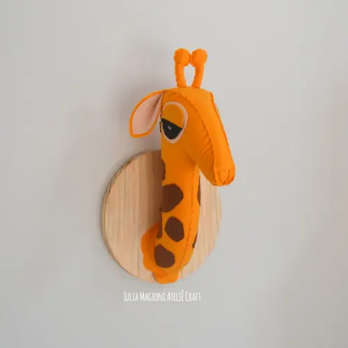 Cabeça de girafa Falsa Taxidermia Cabeça animal
