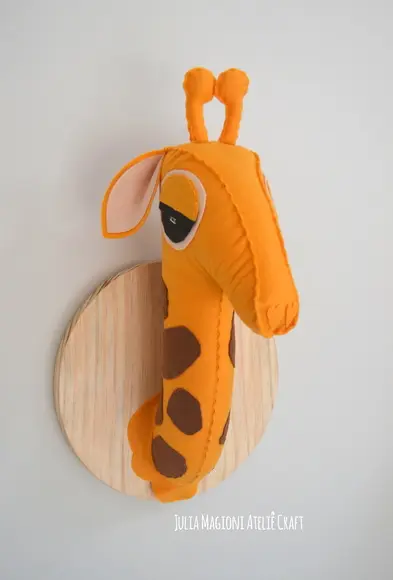 Cabeça de girafa Falsa Taxidermia Cabeça animal