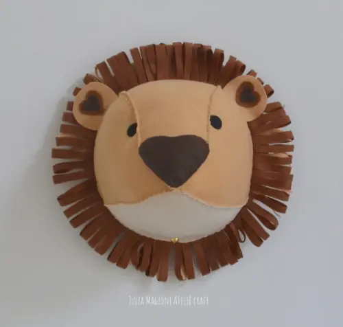 Cabeça de Leão Falsa Taxidermia Cabeça Animal