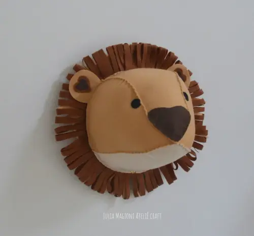Cabeça de Leão Falsa Taxidermia Cabeça Animal
