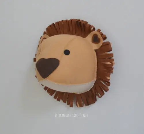 Cabeça de Leão Falsa Taxidermia Cabeça Animal