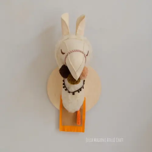Cabeça de Lhama Falsa Taxidermia Cabeça animal