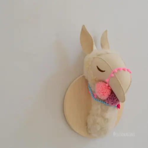 Cabeça de Lhama Falsa Taxidermia Cabeça animal