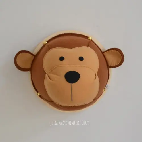 Cabeça de Macaquinho Falsa Taxidermia Cabeça Animal