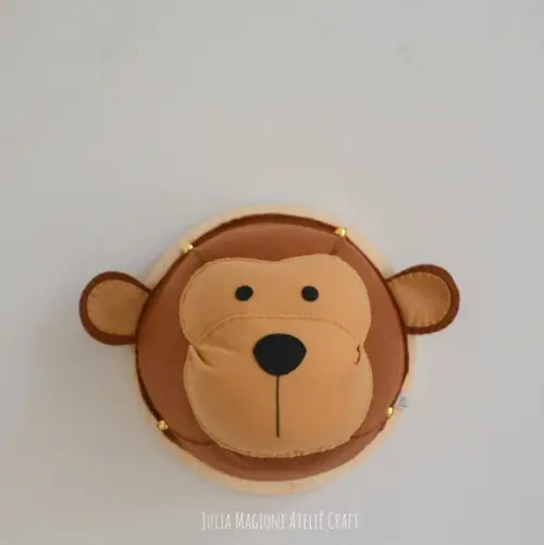 Cabeça de Macaquinho Falsa Taxidermia Cabeça Animal