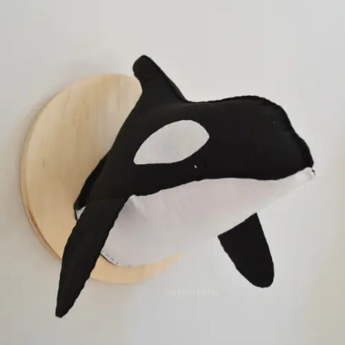 Cabeça de Orca Falsa Taxidermia