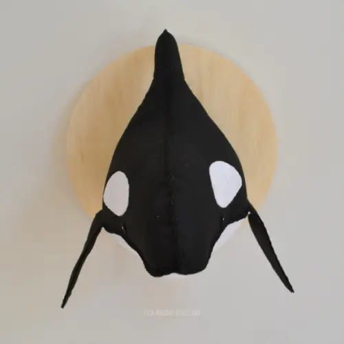 Cabeça de Orca Falsa Taxidermia