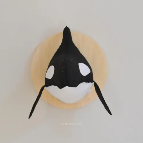 Cabeça de Orca Falsa Taxidermia