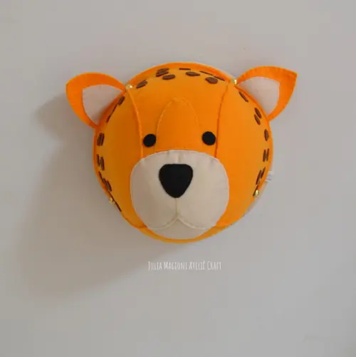 Cabeça de onça Falsa Taxidermia Cabeça animal
